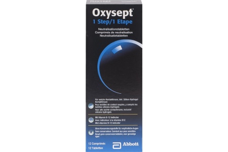 Oxysept 1 step neutralisation 12 cps