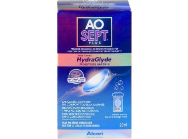 Aosept Plus HydraGlyde Travel Pack 90ml - Produit pour lentilles