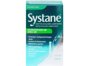 Systane Hydration UD - 30 unidoses - Gouttes Lubrifiantes et Hydrantes - Produit pour lentilles