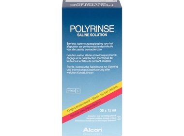 Polyrinse Saline 30x15ml - Produit pour lentilles