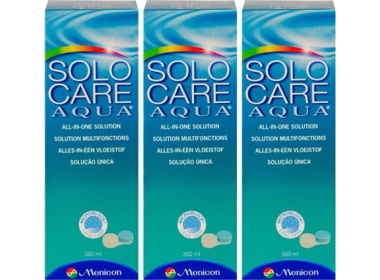 Solocare Aqua Multipack Eco 3x360ml - Produit pour lentilles