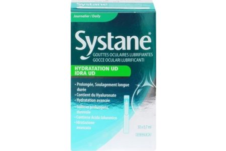 Systane Hydration UD - 30 unidoses - Gouttes Lubrifiantes et Hydrantes
